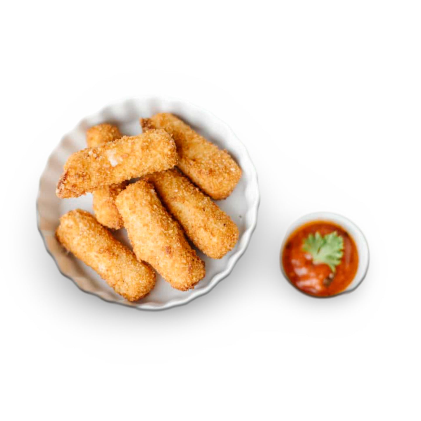 Dedos de queso Magnibeef, 1.044 kg, empanizados y listos para freir, perfectos para botanear.
