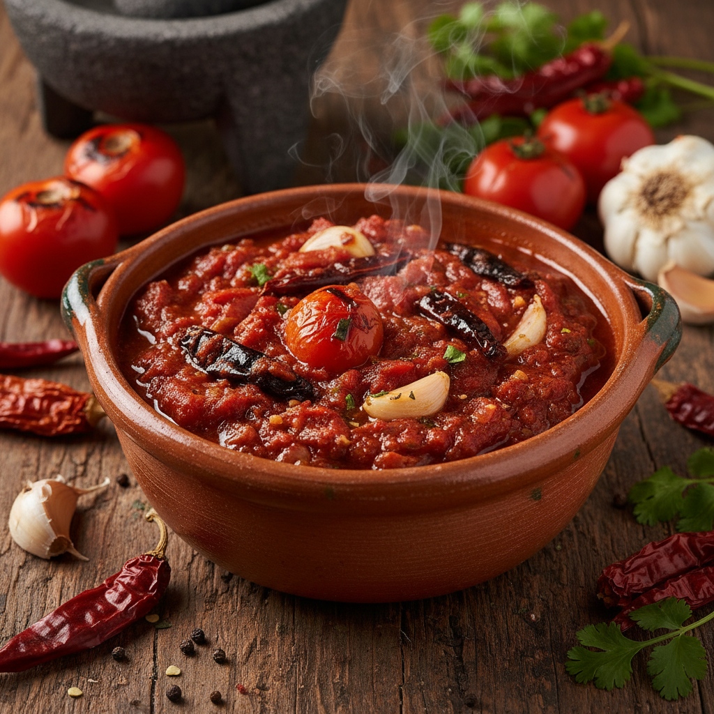 Salsa Roja con chile de árbol